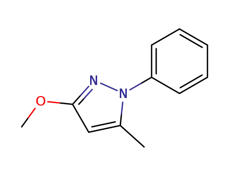 Molecular Structure of 1013-38-3 (1H-Pyrazole, 3-methoxy-5-methyl-1-phenyl-)