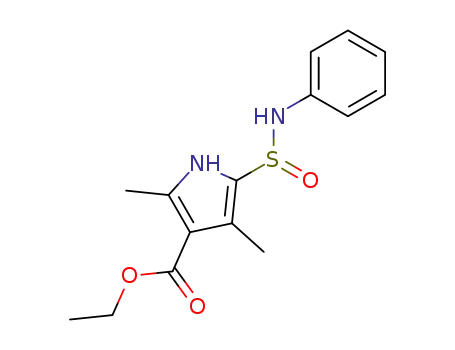 2,4-dimethyl-5-phenylsulfinamoyl-pyrrole-3-carboxylic acid ethyl ester