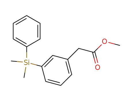 [3-(Dimethyl-phenyl-silanyl)-phenyl]-acetic acid methyl ester