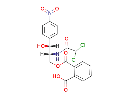 (1<i>R</i>,2<i>R</i>)-3-(2-carboxy-benzoyloxy)-2-(2,2-dichloro-acetylamino)-1-(4-nitro-phenyl)-propan-1-ol
