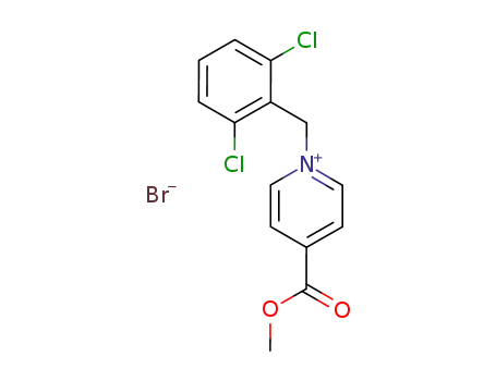 Molecular Structure of 109495-07-0 (1-(2,6-dichloro-benzyl)-4-methoxycarbonyl-pyridinium; bromide)