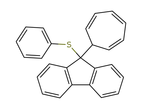 9-(7-cycloheptatrienyl)-9-(phenylthio)fluorene
