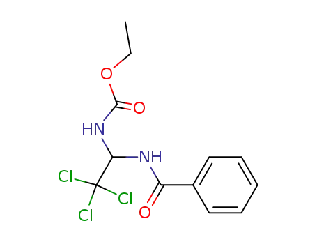 ethyl ester of N-<(2,2,2-trichloro-1-benzoylamino)ethyl>carbamic acid