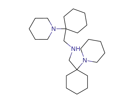 Molecular Structure of 119658-17-2 (bis-(1-piperidino-cyclohexylmethyl)-amine)