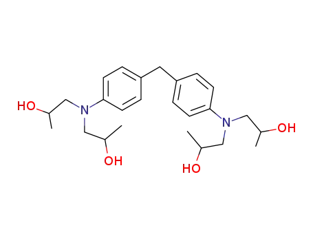 Molecular Structure of 13364-26-6 (bis-{4-[bis-(2-hydroxy-propyl)-amino]-phenyl}-methane)