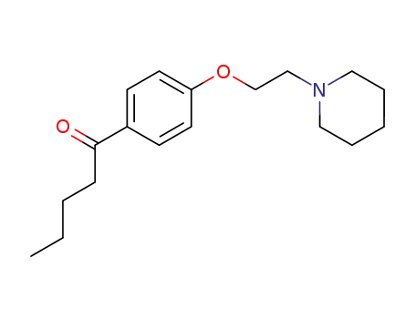 1-[4-(2-piperidino-ethoxy)-phenyl]-pentan-1-one