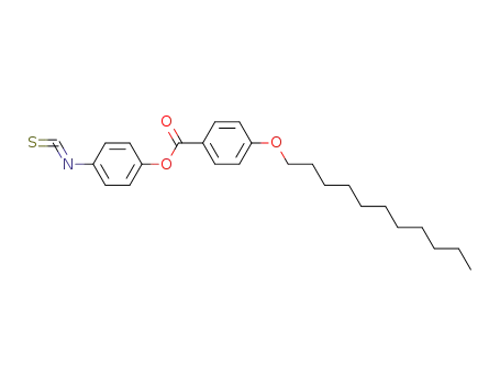 Molecular Structure of 137225-51-5 (Benzoic acid, 4-(undecyloxy)-, 4-isothiocyanatophenyl ester)
