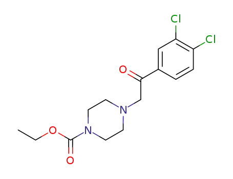 4-(3,4-dichloro-phenacyl)-piperazine-1-carboxylic acid ethyl ester
