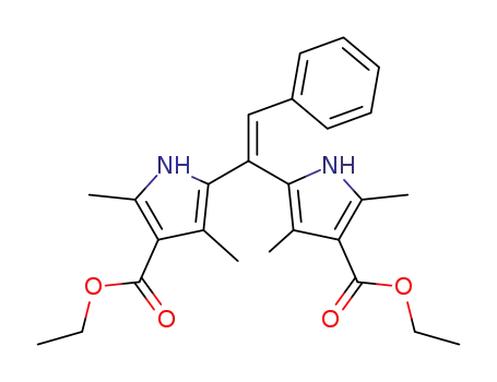 2,4,2',4'-tetramethyl-5,5'-styrylidene-bis-pyrrole-3-carboxylic acid diethyl ester