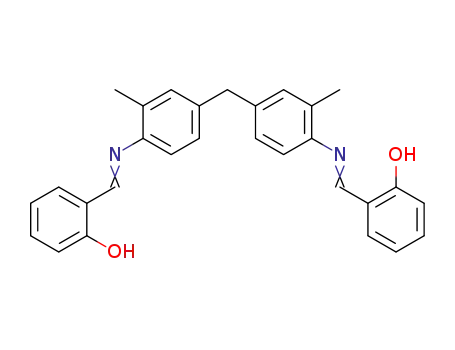Molecular Structure of 122397-61-9 (3,3'-dimethyl-4,4'-bis(salicylideneimino)diphenylmethane)