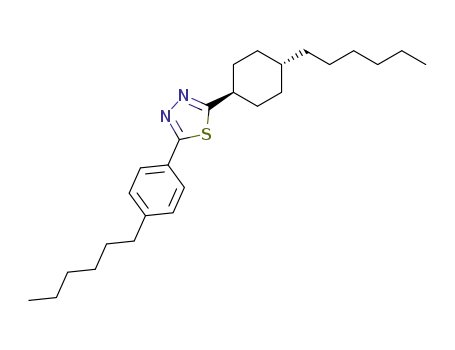 1,3,4-Thiadiazole, 2-(4-hexylcyclohexyl)-5-(4-hexylphenyl)-, trans-