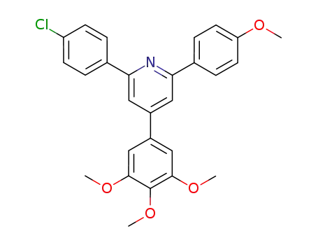 Pyridine,
2-(4-chlorophenyl)-6-(4-methoxyphenyl)-4-(3,4,5-trimethoxyphenyl)-