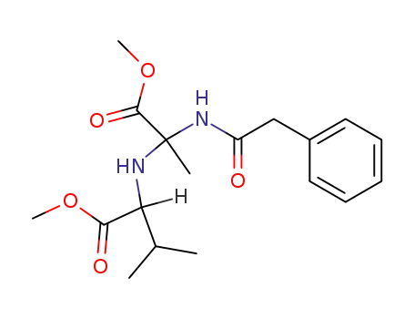 optically inactive <i>N</i>-[1-methoxycarbonyl-1-(2-phenyl-acetylamino)-ethyl]-valine methyl ester