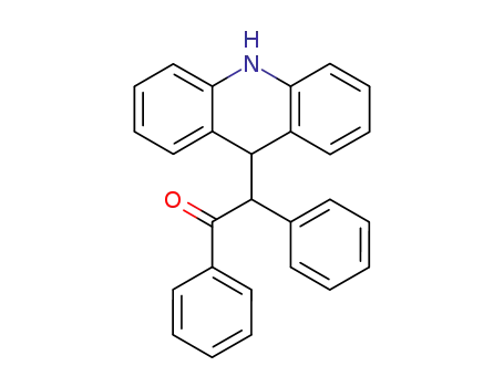 Molecular Structure of 103036-21-1 (2-(9,10-dihydro-acridin-9-yl)-1,2-diphenyl-ethanone)