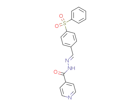 Molecular Structure of 3506-95-4 (isonicotinic acid-(4-benzenesulfonyl-benzylidenehydrazide))
