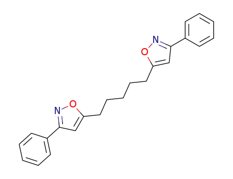 Molecular Structure of 102889-57-6 (1,5-bis-(3-phenyl-isoxazol-5-yl)-pentane)