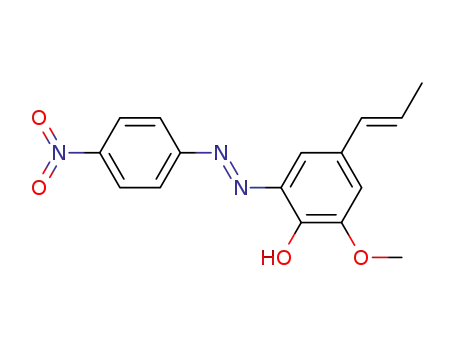 (4-Nitro-benzol)-(1 azo 5)-(4-oxy-3-methoxy-1-propenyl-benzol)