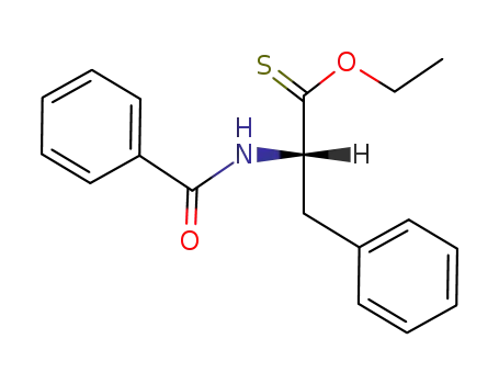 Molecular Structure of 142066-11-3 (N-Benzoyl-L-thiophenylalanin-O-ethylester)
