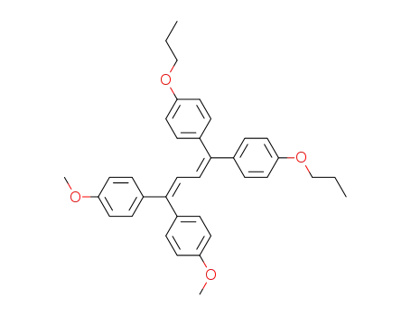 1,1-bis-(4-methoxy-phenyl)-4,4-bis-(4-propoxy-phenyl)-buta-1,3-diene