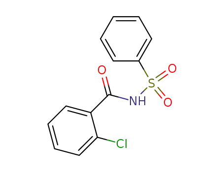 Molecular Structure of 66898-16-6 (2-chloro-N-phenylsulfonylbenzamide)