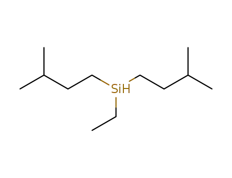 Molecular Structure of 18159-61-0 (Silane, ethylbis(3-methylbutyl)-)