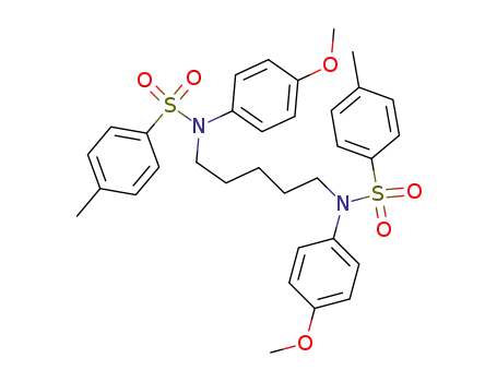 1,5-bis-[<i>N</i>-(toluene-4-sulfonyl)-<i>p</i>-anisidino]-pentane