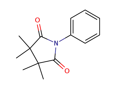 Molecular Structure of 6144-77-0 (3,3,4,4-tetramethyl-1-phenyl-pyrrolidine-2,5-dione)
