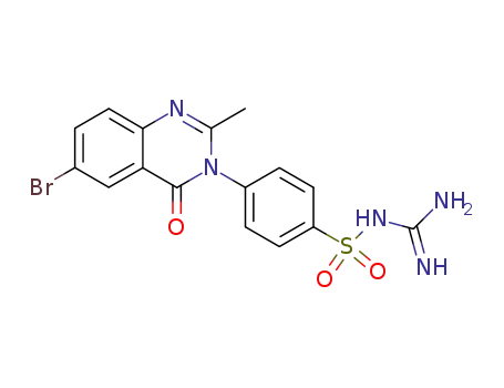 [4-(6-bromo-2-methyl-4-oxo-4<i>H</i>-quinazolin-3-yl)-benzenesulfonyl]-guanidine