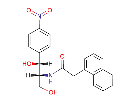 Molecular Structure of 109939-66-4 ([1]naphthylacetic acid-[(1<i>R</i>,2<i>R</i>)-2-hydroxy-1-hydroxymethyl-2-(4-nitro-phenyl)-ethylamide])