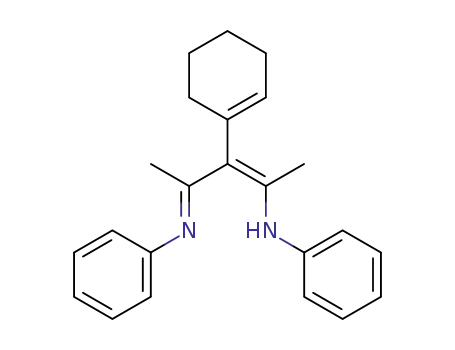 N-<2-(1-Cyclohexen-1-yl)-1-methyl-3-phenylimino-1-butenyl>benzolamin