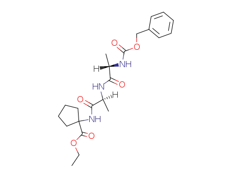 Molecular Structure of 115572-34-4 (L-Alaninamide,
N-[(phenylmethoxy)carbonyl]-L-alanyl-N-[1-(ethoxycarbonyl)cyclopentyl]-)