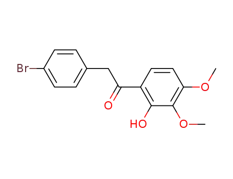 Molecular Structure of 101111-28-8 (4'-bromo-2-hydroxy-3,4-dimethoxy-deoxybenzoin)