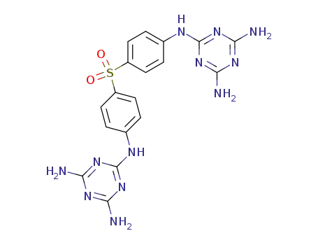 Molecular Structure of 114155-23-6 (1,3,5-Triazine-2,4,6-triamine, N,N'''-(sulfonyldi-4,1-phenylene)bis-)
