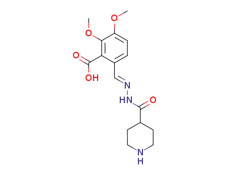 2,3-dimethoxy-6-[(piperidine-4-carbonylhydrazono)-methyl]-benzoic acid