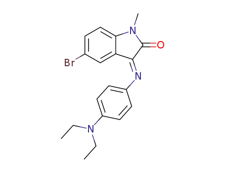 Molecular Structure of 110376-44-8 (5-bromo-3-(4-diethylamino-phenylimino)-1-methyl-indolin-2-one)