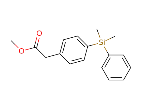 [4-(Dimethyl-phenyl-silanyl)-phenyl]-acetic acid methyl ester