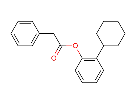 Molecular Structure of 102553-14-0 (phenyl-acetic acid-(2-cyclohexyl-phenyl ester))