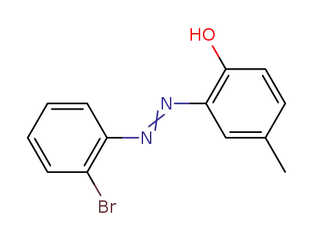 Molecular Structure of 93307-97-2 (2-(2-bromo-phenylazo)-4-methyl-phenol)