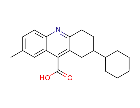 2-cyclohexyl-7-methyl-1,2,3,4-tetrahydro-acridine-9-carboxylic acid
