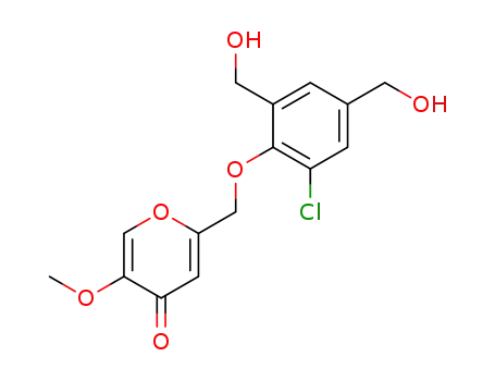 2-(2-chloro-4,6-bis-hydroxymethyl-phenoxymethyl)-5-methoxy-pyran-4-one