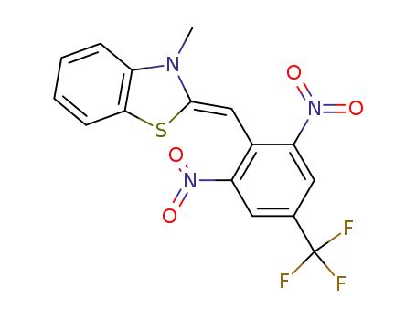 2-(2,6-dinitro-4-trifluoromethyl-benzylidene)-3-methyl-2,3-dihydro-benzothiazole