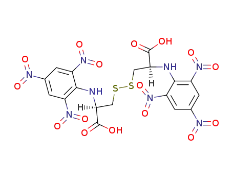 Molecular Structure of 1065-42-5 (<i>N</i>,<i>N</i>'-dipicryl-L-cystine)