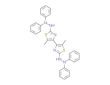 2,2'-bis-(<i>N</i>',<i>N</i>'-diphenyl-hydrazino)-5,5'-dimethyl-[4,4']bithiazolyl