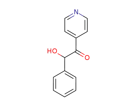 Molecular Structure of 107624-90-8 (2-hydroxy-2-phenyl-1-[4]pyridyl-ethanone)