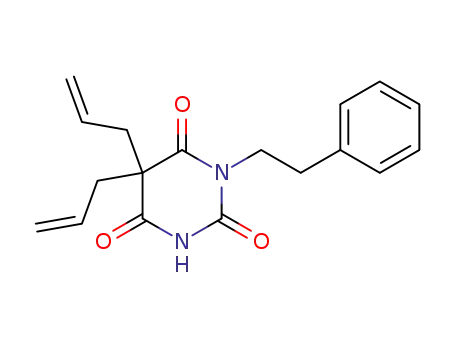 Molecular Structure of 34486-71-0 (1-(2-Phenylethyl)-5,5-di(2-propenyl)barbituric acid)