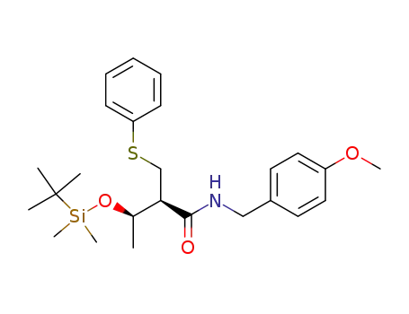 (2R,3R)-3-<(tert-butyldimethylsilyl)oxy>-N-(p-methoxybenzyl)-2-(phenylthiomethyl)butanamide