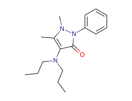 Molecular Structure of 101867-62-3 (4-dipropylamino-1,5-dimethyl-2-phenyl-1,2-dihydro-pyrazol-3-one)
