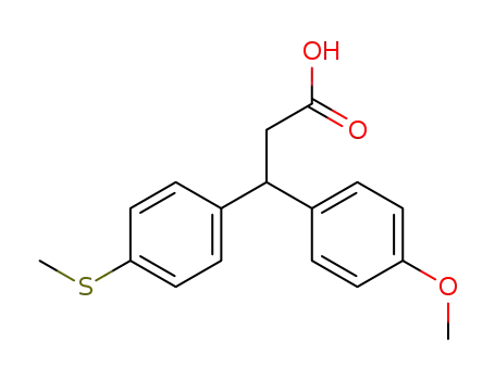 3-(4-methoxy-phenyl)-3-(4-methylsulfanyl-phenyl)-propionic acid