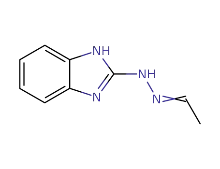 Molecular Structure of 76128-48-8 (Acetaldehyde, 1H-benzimidazol-2-ylhydrazone (9CI))