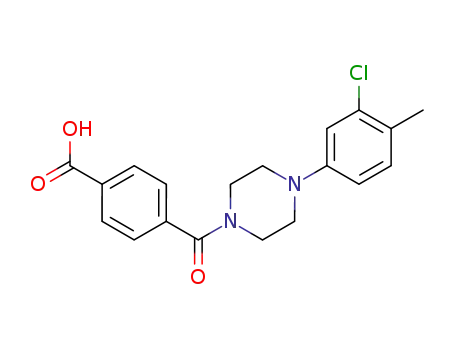 4-[4-(3-chloro-4-methyl-phenyl)-piperazine-1-carbonyl]-benzoic acid